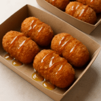 Croquetas de sobrasada y miel